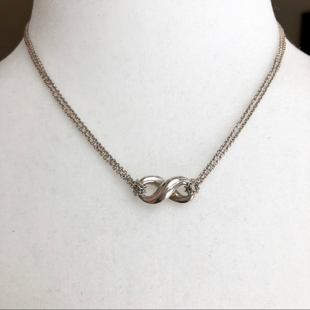 Tiffany & Co. Silver .925 Figure 8 Pendant - Picture 2 of 3